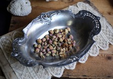 Antique Serving Dish Rococo Silver Plate Candy Dish Bonbon Tray Minerva