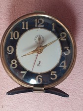 Ancien réveil mécanique JAZ non fonctionnel vintage déco