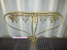 ANCIENNE CONSOLE A VOLUTE EN FER FORGÉ MARTELÉ-DE PIER LUIGI COLLI-ANNÉE 50-N°J