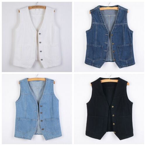 Femme jeans gilet débardeur - jeans,