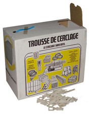 KIT TROUSSE FEUILLARD 600 METRES CERCLAGE MANUEL + 200 BOUCLES + CUTTER GRATUIT