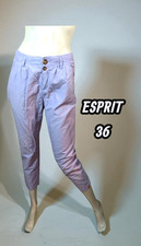 Edc par Esprit Taille 36  pantalon femme  mauve femme en coton et lin