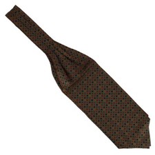 Tony & Paul. Foulard Ascot. Victoria, Soie. Vert classique  - Pois -  FABRIQUE E