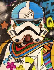 Tableau Pop art sur bois "Pop