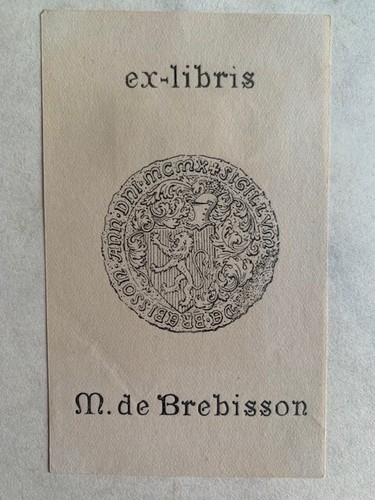 Libris brébisson michel - ex-libris,