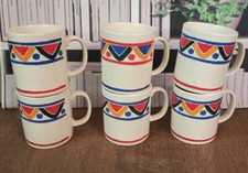 6 Mugs Mobil Vintage