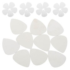  Lot de 100 médiators en acier inoxydable argenté pour guitare basse, médiators