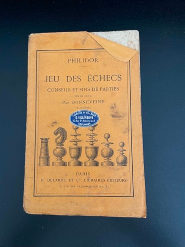 Livre ancien philidor - ancien, jeu