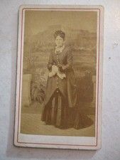 CDV . Photo Ancienne Portrait Femme    J.C  JAVELLE  BELFORT 90 Tde BELFORT LION