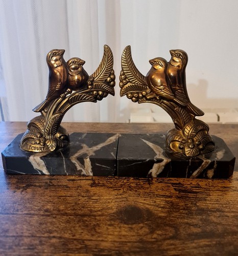Serre livres art deco bronze - serre,