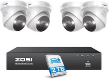 ZOSI PoE Kit Vidéo Surveillance 5MP Caméra PoE avec NVR 8CH 4K Détection AI