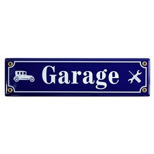 Plaque émaillée GARAGE