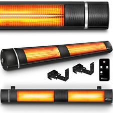 TRESKO Chauffage Radiant Infrarouge | 3000W + Télécommande | Radiateur Rayonnant