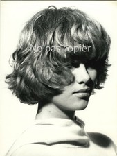 Portrait de FEMME coiffure MANIATIS vers 1980 photo 23 x 17 cm