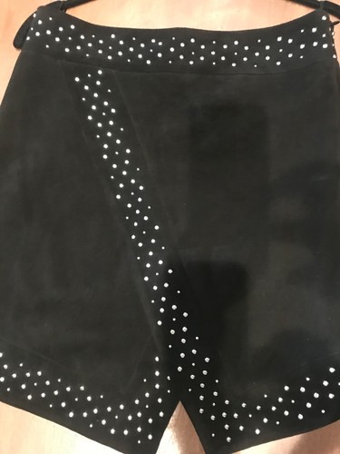 Intermix suede studded skirt - intermix,