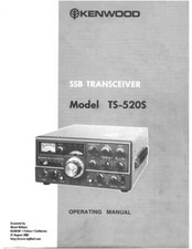Bedienungsanleitung-Operating Instructions pour Kenwood TS-520 S