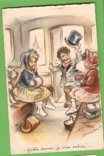 Germaine bouret carte postale - carte,