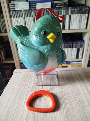 Jouet ancien oiseau bleu - jouet, bleu]