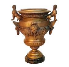 ANCIEN VASE URNE  EN BRONZE