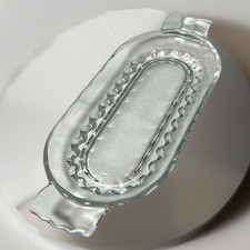 Vintage Clear Glass Tray Dish