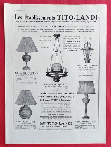 Publicité presse luminaires - presse:,