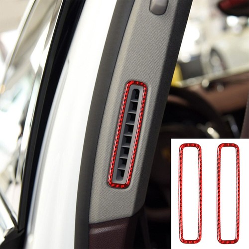 Red carbon fiber pillar - 2x,