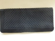  pochette ancienne tissu, noire, nid d'abeille, 30 x 14cm  tbé