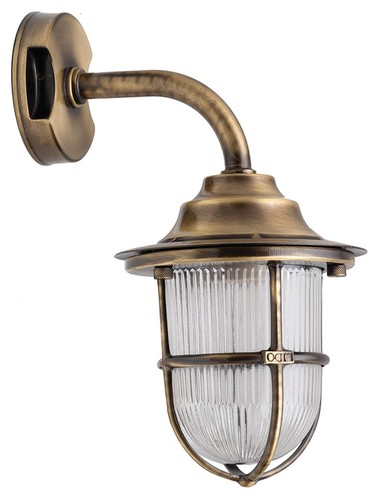 Lampe laiton verre - lampe, ondulé