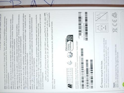 Apple iphone 128go - 16, couleur