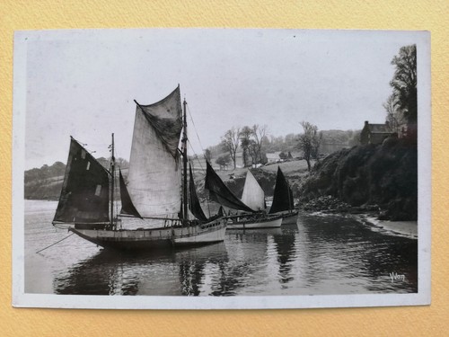 Cpa bretagne douarnenez - bretagne, bateau
