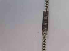 gourmette en argent Enfant Gravé Philippe L 15cms