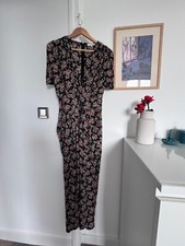 Combinaison noire et fleurie  SANDRO - Taille 1