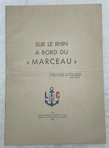 Vieux papier 1947 sur rhin - 1947,
