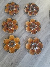 6 Assiettes À Huitres