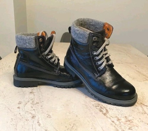 Boots noires vernies - vernies, ♥