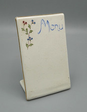 Menu, Bouquetière en Faïence, Porcelaine de Paris, 1900