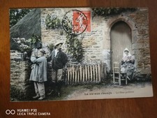 CPA - La vie aux champs - la fleur préférée