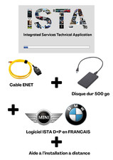 Valise Diag ISTA D+P (français) BMW/MINI + Disque dur 500 go + cable ENET