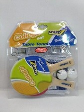 Gadget - Sport1: Ping Pong Set College 2 Racchette + 2 Palle + Rete Con Morsetti