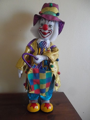 Clown automate porcelaine - clown,
