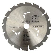 Lame De Scie Circulaire TCT 18T 180Mm X 20Mm Série Elu. Bois Avec Clous
