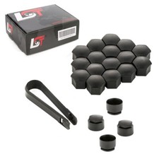 20x Ecrou de Roue Hexagonal Couvercles Antivol 17 MM Noir pour Renault Flexible