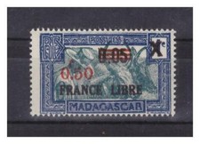 MADAGASCAR  . N ° 241  .  0,50 SUR  0,05  SUR  1 c  .  NEUF ** .  SUPERBE .
