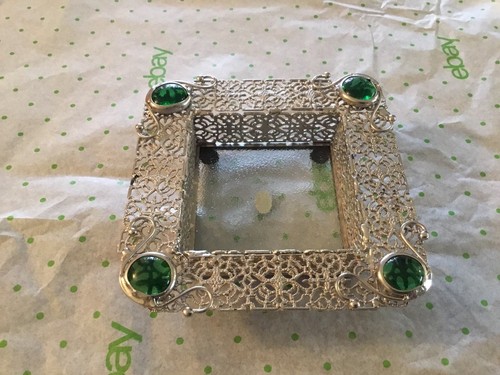 Metal square dish some - metal, kind