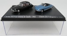 COFFRET ATLAS DUO 2 METAL UH CITROEN DS 19 GENERAL DE GAULLE 1963 DECAPOTABLE 61