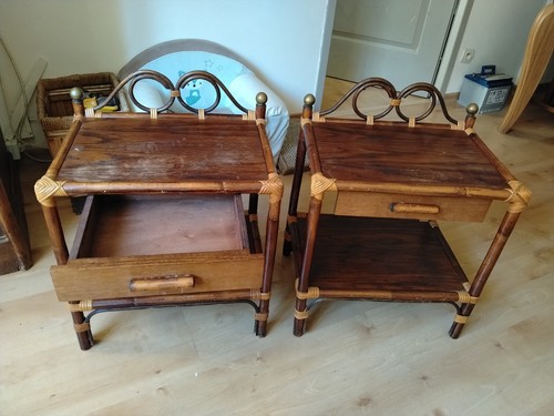 Tables chevet rotin - tables, en
