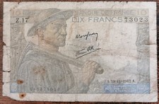 Billet 10 francs MINEUR 19 -