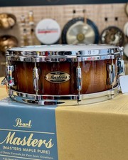 Pearl Masters Maple Pure Comparable Exotic " Natural Burst " 14x5 "
