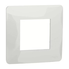 Schneider NU200218 Unica Studio - plaque de finition - Blanc - 1 poste