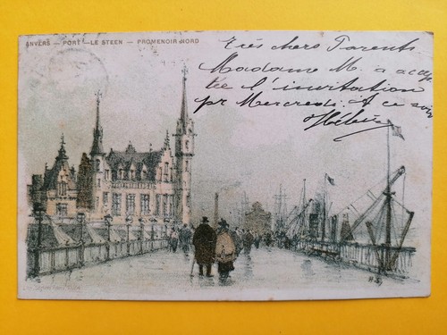 Cpa litho 1901 seghers - cpa,
